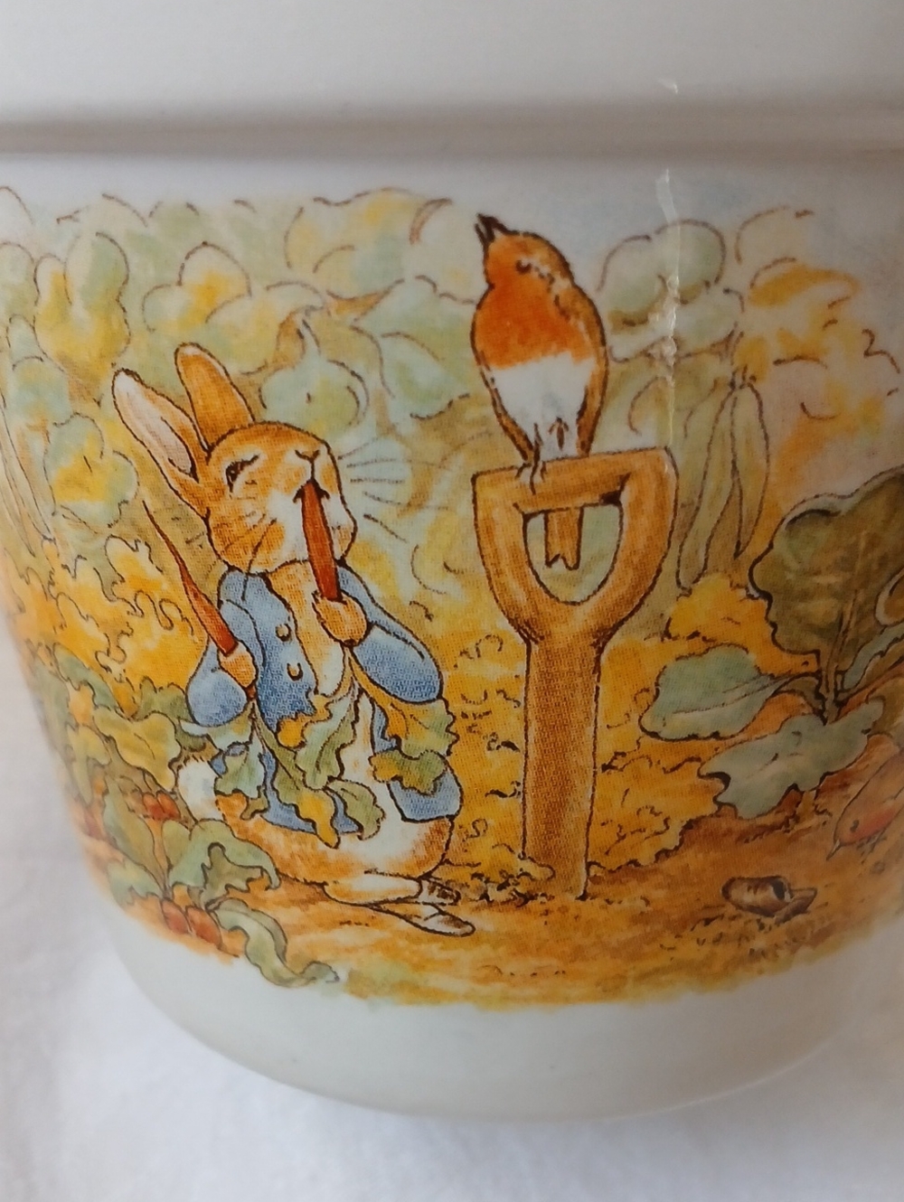 Telaflora Beatrix Potter Peter Rabbit Spring Flowerpot Ceramic Planter 1997 - Picture 6 of 10